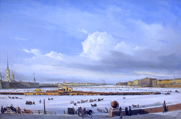 sledging on the neva